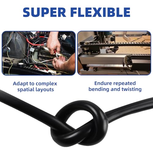 20 Gauge 100% Pure Copper 2 Conductor Flexible Shielded Wire 30FT, UL2464 20AWG 2 Core EMI/RFI Shielding Shielded Cable for Automotive, 3D Printer,CNC VFD Spindle, Stepper Motor, Sound, Speaker - size: 30FT, style: 20/2