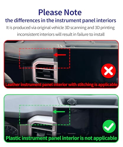 Auto Clamp Car Phone Holder for Toyota Tundra 2022-2026, Sequoia 2023-2026 - size: 【Plastic Dashboard】For 2022-2026 Tundra / Sequoia