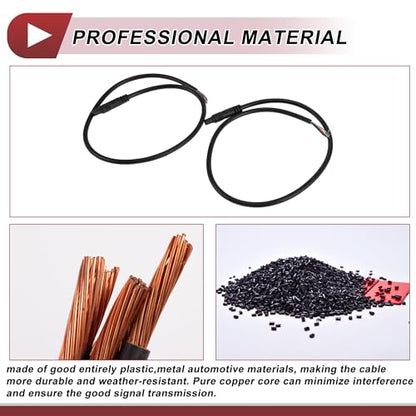 for Monitor and Backup Reverse Rear View Parking Camera Video Cable Extension Backup Camera 8Pin Female Video Cable 0.5m/1.64ft Black Plastic,Metal - size: 0.5m/1.64ft, style: 8Pin