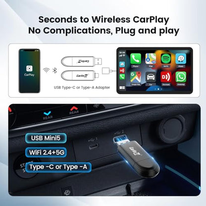 Carlinkit MINI SE Wireless CarPlay Adapter (Color Black)