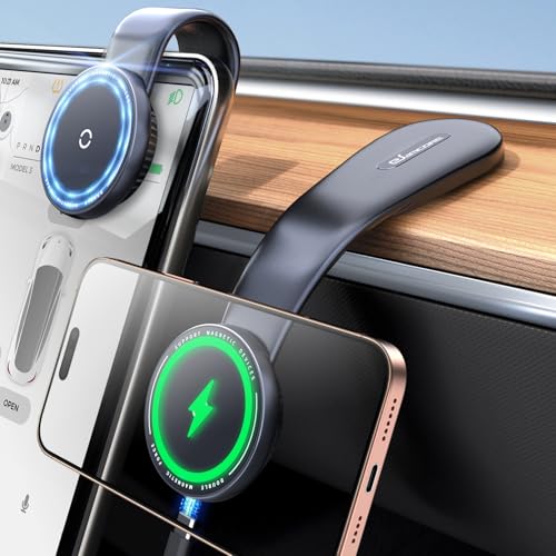Magsafe Car Mount Charger, Wireless Charging Magnetic Car Phone Holder