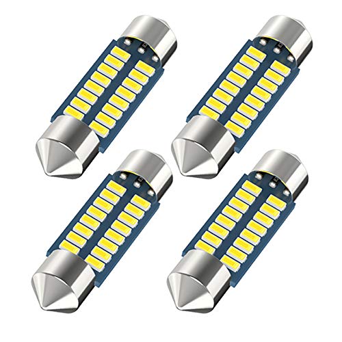 Serundo Auto 36mm 1.42in Festoon Led Bulb, 6418 C5W Led Bulb 4pc - color: white, size: 36mm 6418 4PCS