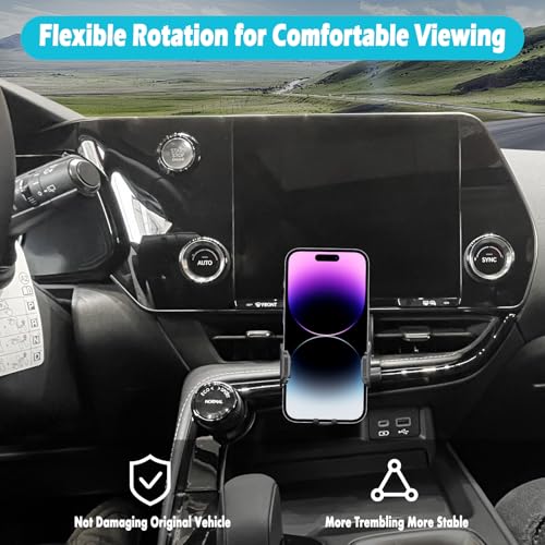 Car Phone Holder - Fits Lexus NX/NX 350/450h+ 2022-2025, Thick Case Friendly, 4.7-7 In Phones, 360 Rotation, Easy Install - size: NX 250 350 350h 450h+ 2022-2025
