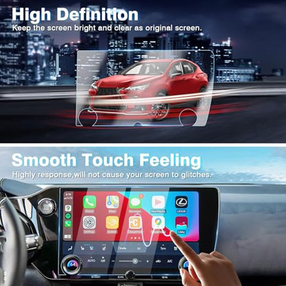 Karltys Upgrade 2 Pack 2026 2025-2022 Lexus NX Screen Protector 14 Inch [No Glare & Fingerprint] for Models NX250 NX350 NX350H NX450h+ Touchscreen Tempered Glass Lexus NX Accessories Screen Cover - size: 2022-2025 Lexus NX 14-Inch