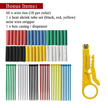 XINWANG 20 AWG Silicone Wire Kit, Tinned Copper, 6 Colors, 20 ft Each - size: 20 AWG (0.5 mm² / 6 M) - Silicone