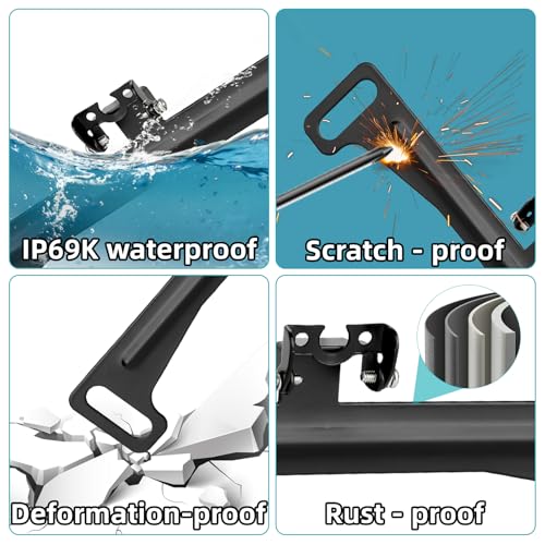 Universal（No Drilling Required） License Plate Camera Mount,Full Stainless Steel Anti-Rust Paint Backup Camera License Plate Mount,Dash Cam Mirror Camera Accessory Backup Camera Bracket.