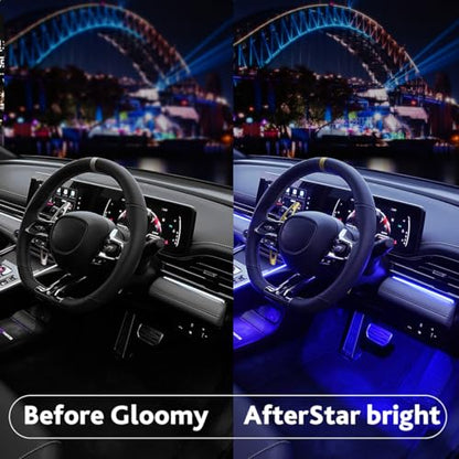 Car LED Interior Lights,Interior RGB Lights,8 Colors Car Atmosphere Lights,Car LED Strip Light with,Sync Music,5V USB Car Led Lights. - color: Remote control 24 lamp