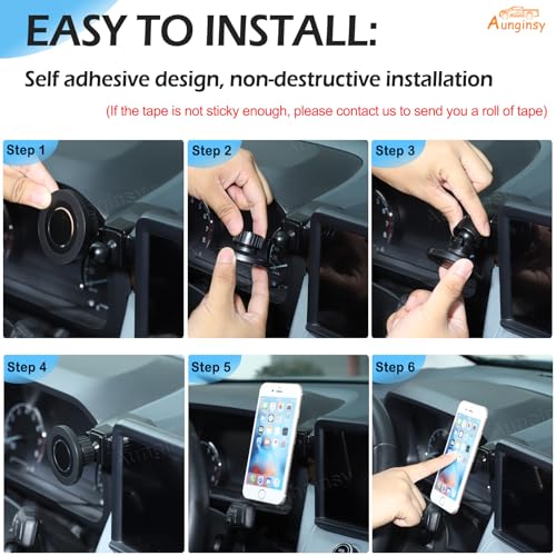Car Vacuum Magnetic Suction Phone Holder Compatible with Ford Maverick 2022-2025 Hands-Free Suction Cup Mobile Phone Mount Multimedia Display Left Side Panel Cell Phones Bracket Rotatable Accessories - style: Style E
