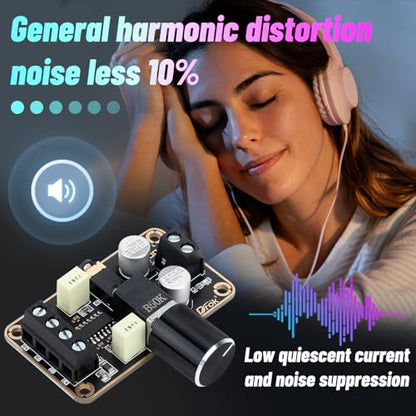 DROK 5W+5W Mini Amplifier Board 2pcs PAM8406 Audio Amplifier Board DC 5V Digital Stereo Power Amp 2.0 Dual Channel Class D Amplify Module for DIY Speaker Sound System - size: 5W+5W/2pcs