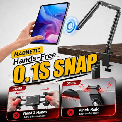 Urmust Magnetic Portable Monitor Stand, VESA & Magnetic 2-in-1 iPad Stand L - size: L