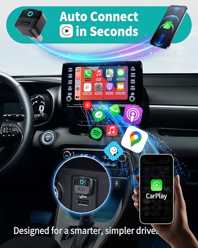 OTTOCAST Mini Pico (2026 Version) Wireless CarPlay & Android Auto Adapter