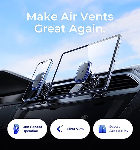 LISEN Magnetic Phone Holder for Car Phone Holder with Upgraded Clip, Magnet Air Vent Magnetic Car Phone Holders Mount for Your Car Automobile Cradles, Soporte De Telefono para Carro, Blue - color: Blue