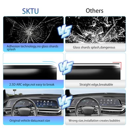 SKTU for 2025 2026 2027 Cadillac Optiq Screen Protector 9H Tempered Glass - color: 33In for 2023+ Lyriq/2025+ Optiq/2026+ Vistiq
