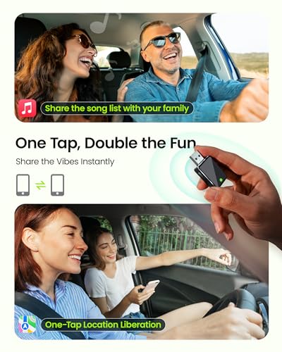Kello Wireless CarPlay Adapter for Apple Carplay& Android Auto,Convert Wired to Wireless with One Click Multi Device Switch, Fast Auto Connection, Support iOS 10+/Android 11+, OTA Upgrade