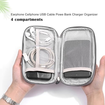 Organizer Bag Case Electronic Devices Travel Pouch Cable USB Charger Accessories Cellphone SD Power Bank Earphone - color: Signle Layer-Grey