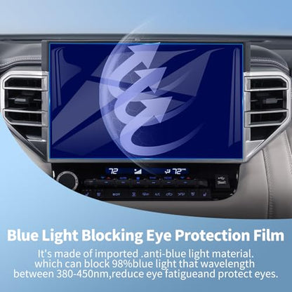 New for Toyota 2026 Tundra Limited 14-Inch Screen Protector Tempered Glass - color: for 23-26 Toyota Tunder 14 Blue