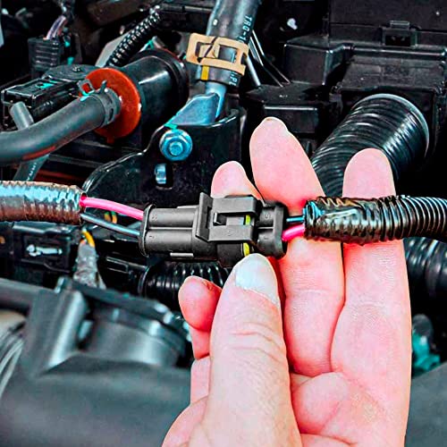 798Pcs 50 Kits Waterproof Automotive Electrical Connector Terminals 1/2/3/4/5/6 Male&Female Pin Automotive Wire Connectors Kit for Car Motorcycle Marine 22-16 AWG