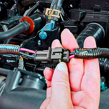 798Pcs 50 Kits Waterproof Automotive Electrical Connector Terminals 1/2/3/4/5/6 Male&Female Pin Automotive Wire Connectors Kit for Car Motorcycle Marine 22-16 AWG
