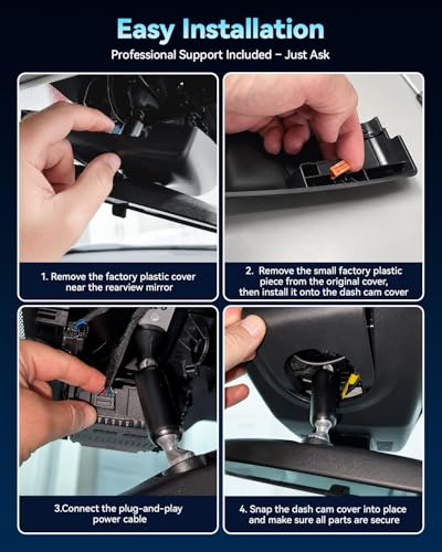 OVAMAN OEM-Fit 4K Dash Cam for Chevrolet Silverado 2022-2025, 64GB