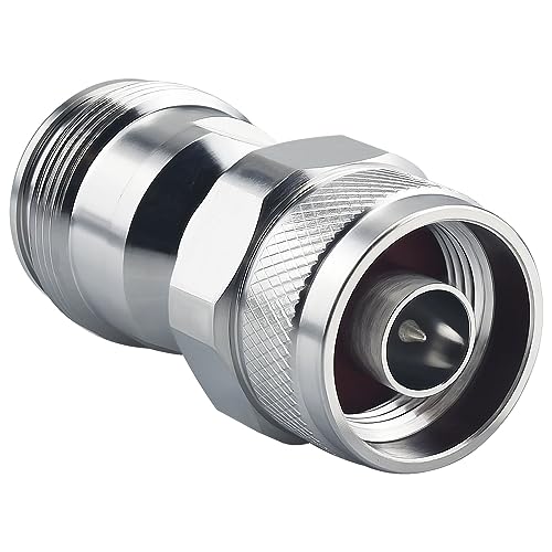 onelinkmore 4.3/10 Mini DIN Connector Female to N Male Adapter Teflon 0-6GHz Connector Adapter - size: 4.3/10 Mini DIN Female to N Male