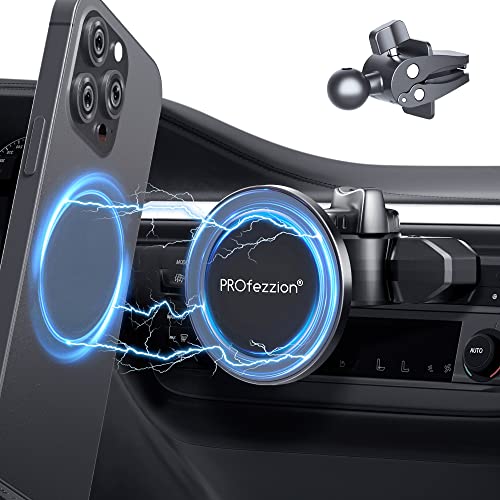 PROfezzion Car CD Slot Magnetic Phone Mount Holder for MagSafe iPhones - style: Car CD Slot or Vent