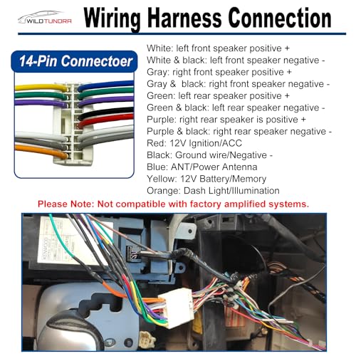 14Pin Radio Wiring Harness for Subaru 1995-2009 Aftermarket Radio Stereo Wire Harness Adapter for Subaru Outback WRX Impreza Forester Legacy Aftermarket Stereo CD Player Power/Speaker Connector - style: 16Pin Harness for Subaru