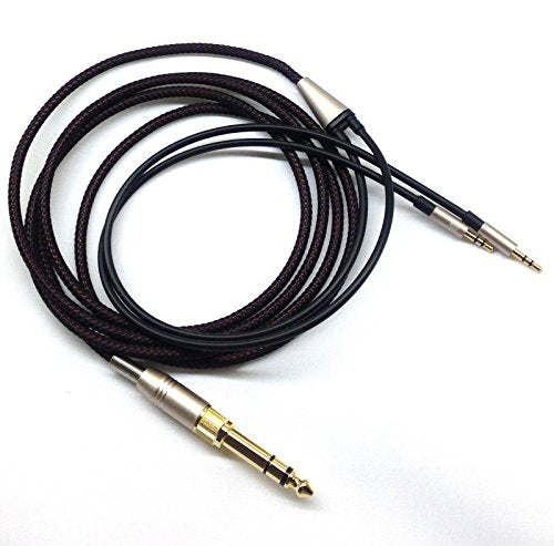 Replacement Cable Compatible with Hifiman HE400S, HE-400I, HE-400i（Dual 2.5mm Port）, HE560, HE-350, HE1000, HE1000 V2 Headphone 3.5mm / 6.35mm to Dual 2.5mm Jack Male Cord 3meter/9ft - size: with Dual 2.5mm male