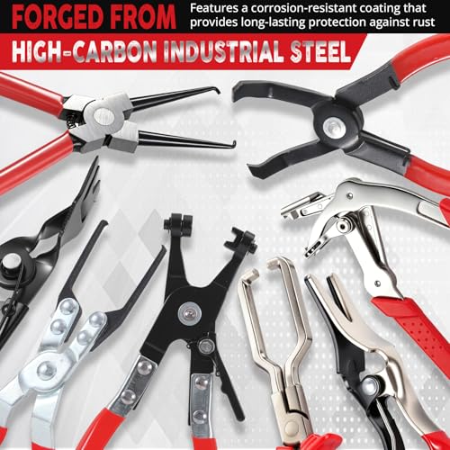10PCS Fuel Line Disconnect Tool Set with Storage Bag - color: 10pcs