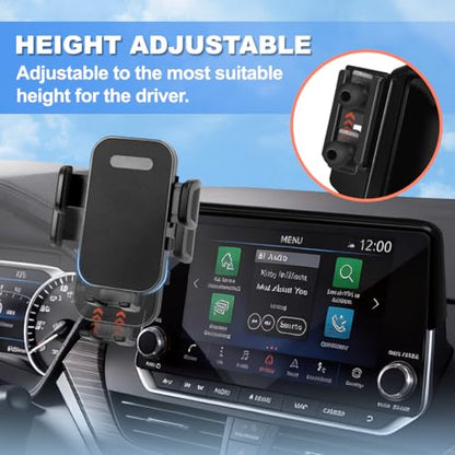 Car Phone Holder Fit for 2021-2025 Nissan Rogue / 2019-2025 Altima / 2020-2025 Sentra Accessories Phone Mount 8-inch Screen Fixed Clip, Cell Phone Automobile Cradles Hands-Free 360 Degree Rotation - size: 21-25 Rogue/19-25 Altima/20-25 Sentra