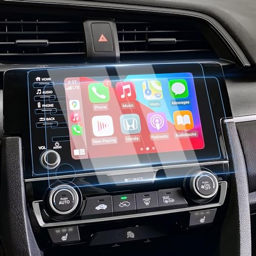 Karltys [Upgrade 2 Pack Screen Protector for 2019-2022 Honda Civic 9-Inch [No Glare & Fingerprint] Tempered Glass Honda Civic for Models LX EX Touring Si EX-L Display - size: 9 Inch 2019-2021 Honda Civic