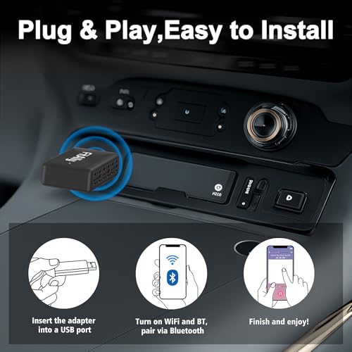 2 in 1 Wireless CarPlay Android Auto Adapter Auto Connect No Delay