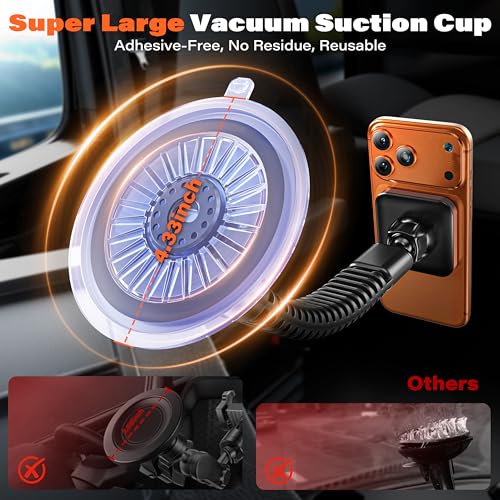 APPS2Car Phone Mount for Truck, Heavy-Duty Windshield Phone Holder