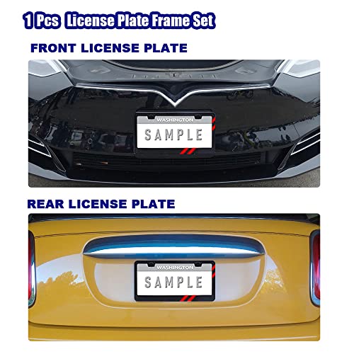 2 PCS Matte License Plate Frames fit for All Dodge - size: For Dodge