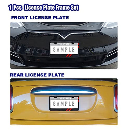 2 PCS Matte License Plate Frames fit for All Dodge - size: For Dodge