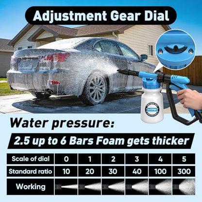 MYPIN Upgraded Car Wash Foam Gun, Foam Cannon, NEW Handle for Car Cleaning - style: Upgraded Handle Car Wash Foam Gun
