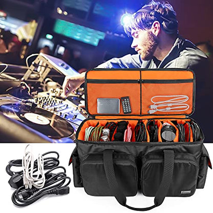 Trunab DJ 케이블 파일 백, 탈착식 패딩 바닥 및 칸막이 포함