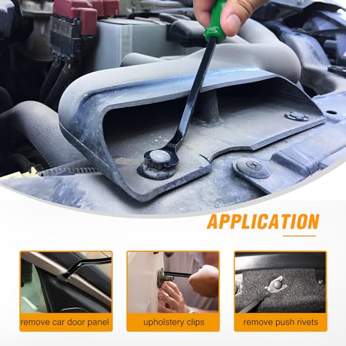 GOOACC 9PCS Auto Trim Removal Tool Kit Green - color: 9pcs Trim Removal Tool Green