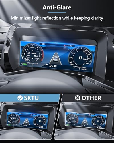 SKTU for Subaru Outback Screen Protector 2026 for 2026+ Subaru Outback (Premium/Limited/Touring/Wilderness/Limited XT/Touring XT) 12.3-Inch Instrument Panel Screen Subaru Outback 2026 Accessories Screen Cover Tempered Glass [9H Hardness, Ultra HD, Anti-Gl