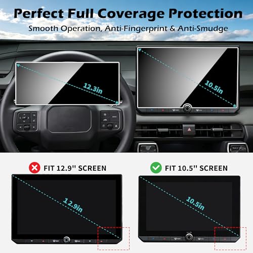 Tempered Glass Screen Protector for RAV4 2026 LE XLE Premium Woodland SE - size: for 2026 rav4 LE/SE/XLE/Woodland