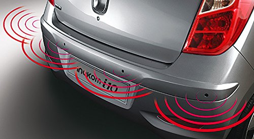 4 Parking Sensor Kit LED Display View Reverse Backup Radar System Silver - color: Silver