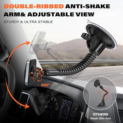 APPS2Car Phone Mount for Truck, Heavy-Duty Windshield Phone Holder