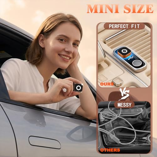 4 in 1 Wireless CarPlay Adapter with Screen Mirroring – Supports Apple CarPlay & Android Auto & AirPlay & MirrorLink, 2026 Upgraded screen mirroring dongle for car, USB-A/USB-C Connection, Plug & Play