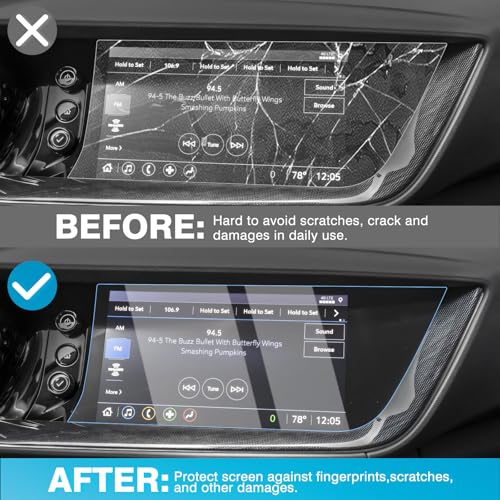Karltys [Upgrade] 2 Pack Screen Protector for Buick Envision 2023~2021 10.2-Inch [No Glare & Fingerprint] Tempered Glass Buick Envision Accessories - size: 10.2-Inch 2023~2021 Buick Envision