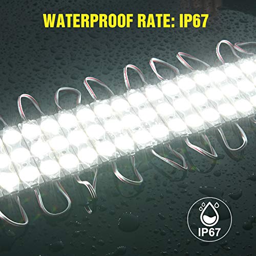 Nilight 60Leds Van Interior Light Kits White Led Ceiling Lighting Kit - size: 60Leds 20 Modules