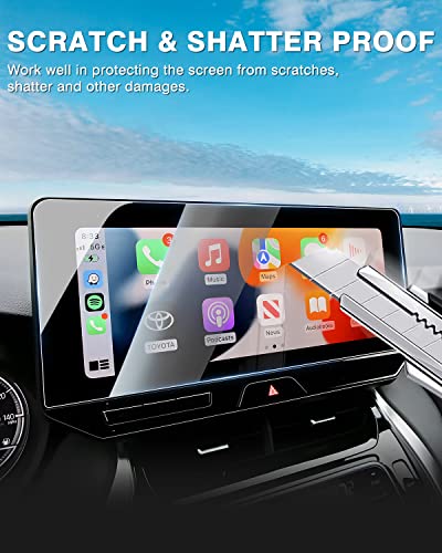 Karltys [Upgrade 2 Pack Screen Protector for Toyota Venza 2021-2025 12.3-Inch Accessories Touchscreen for Models (XLE, Limited Nightshade Edition)[No Glare & Fingerprint] 2025 Toyota Venza Accessories - size: 2021-2025 Toyota Venza