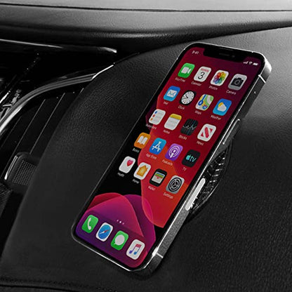Non-Slip Sticky Gel Pad for Car Dashboard, Large Thick Anti Slip Grip Mat for Cell Phone, Radar Detector, Tablet, GPS, Keys or Sunglasses, Large Round 5.5”