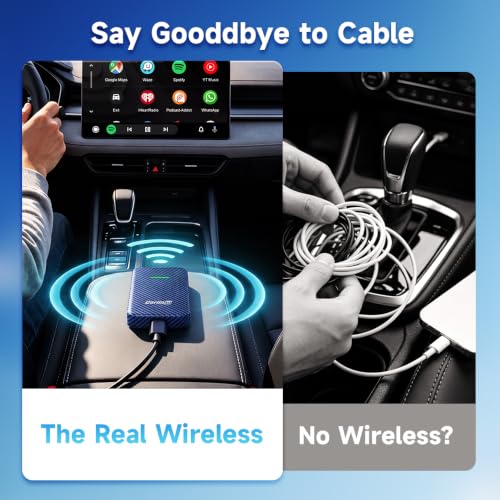Carlinkit 4.0 Wireless CarPlay & Android Auto Adapter for OEM Wired CarPlay