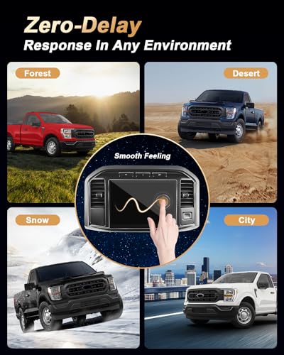 ECOZEN Matte Screen Protector For 2021-2026 Ford F-150/2022-2025 F150 Lightning - [12-Inch Infotainment Display] - Anti Glare Tempered Glass For 2021-2026 F150 Accessories
