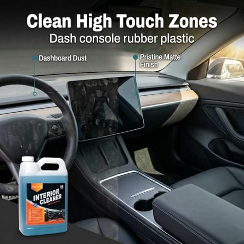 Magic Finish Interior Cleaning Spray (1 Gallon) – All-in-One Car Cleaner Spray for Seats, Dashboards & Consoles – Fast-Acting Car Cleaning Supplies for Rubber, Plastic, Carpet & Upholstery - size: 128 Fl Oz (Pack of 1)