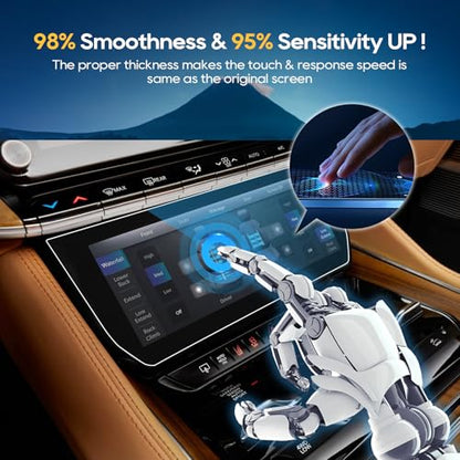 For 2025 2026 Jeep Grand Wagoneer Screen Protector(2pcs) 2022-2026 Grand Wagoneer (Base/Series/Obsidian) AC Touchscreen [Nano Film] 2022-2026 Grand Wagoneer Accessories Anti Scratch HD Touch Sensitive - color: Jeep Grand Wagoneer 2022-2026 AC 2Nano